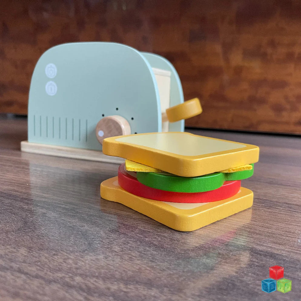 Open Ended Little Chef's Toaster Set -6 Pieces