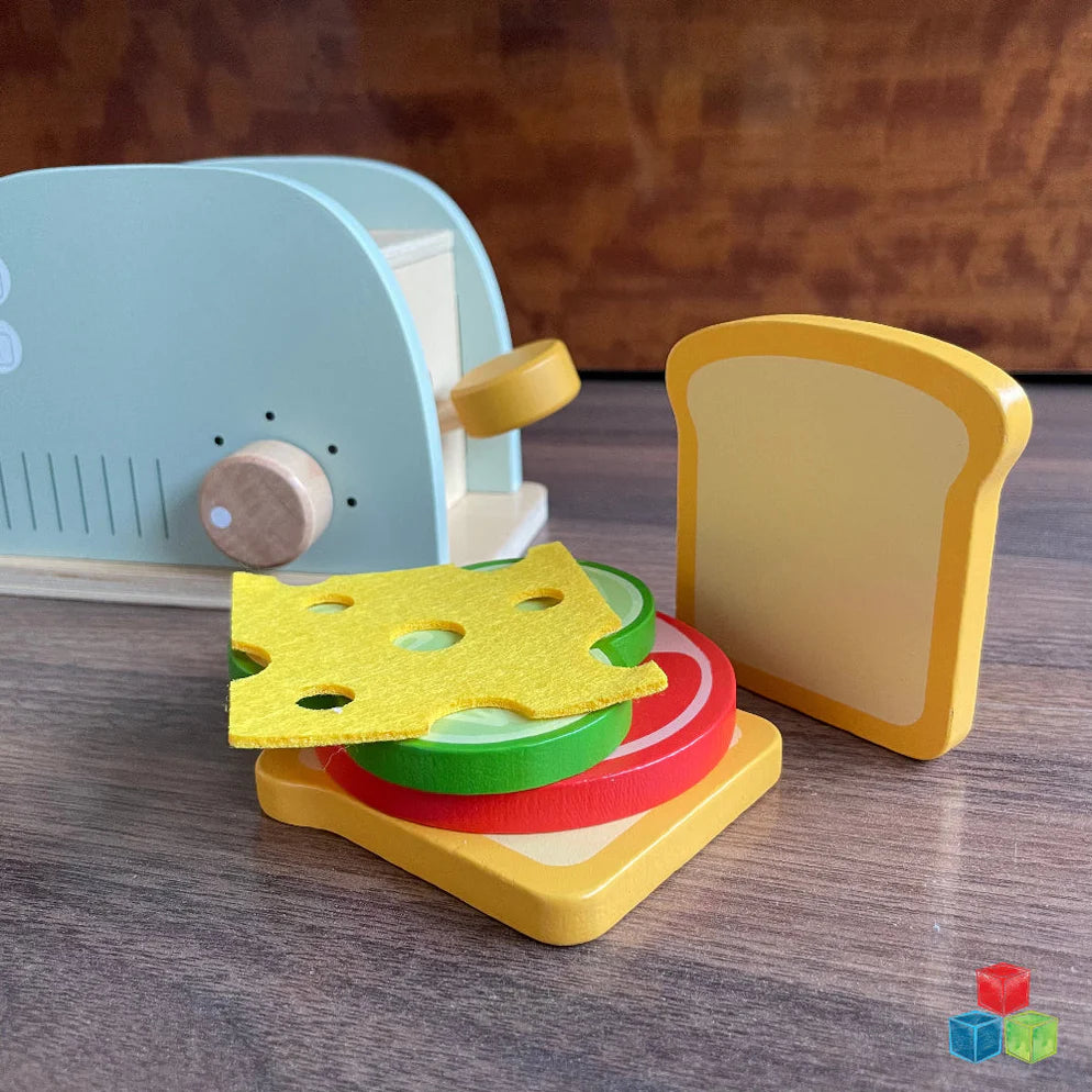 Open Ended Little Chef's Toaster Set -6 Pieces