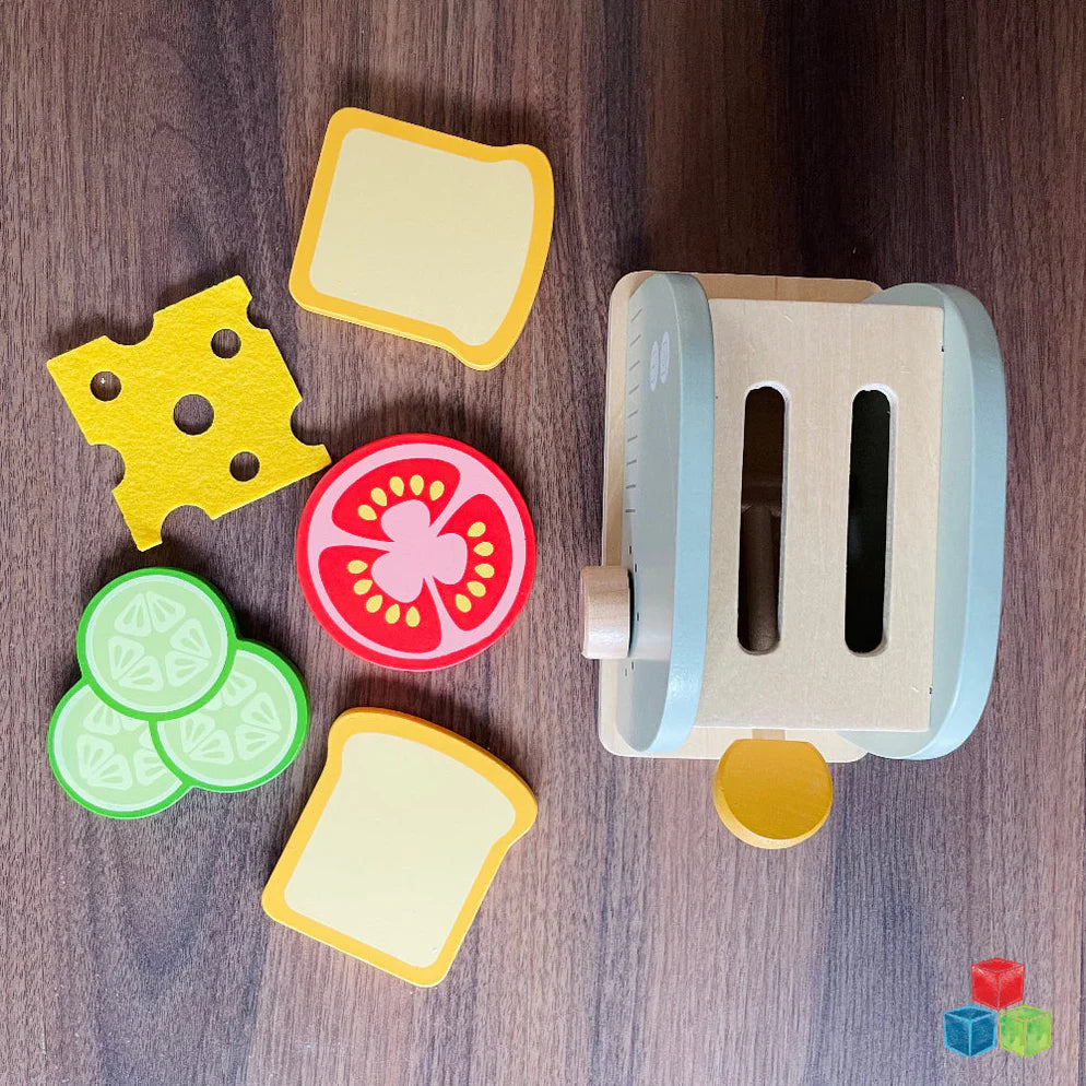 Open Ended Little Chef's Toaster Set -6 Pieces