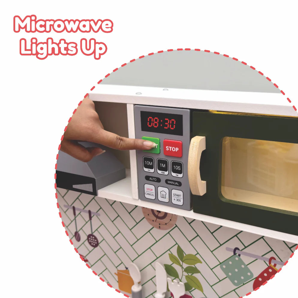 Open Ended Modern Kitchen Set -(12 Accessories included)