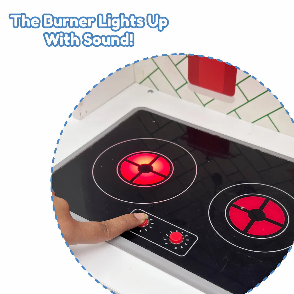 Open Ended Modern Kitchen Set -(12 Accessories included)