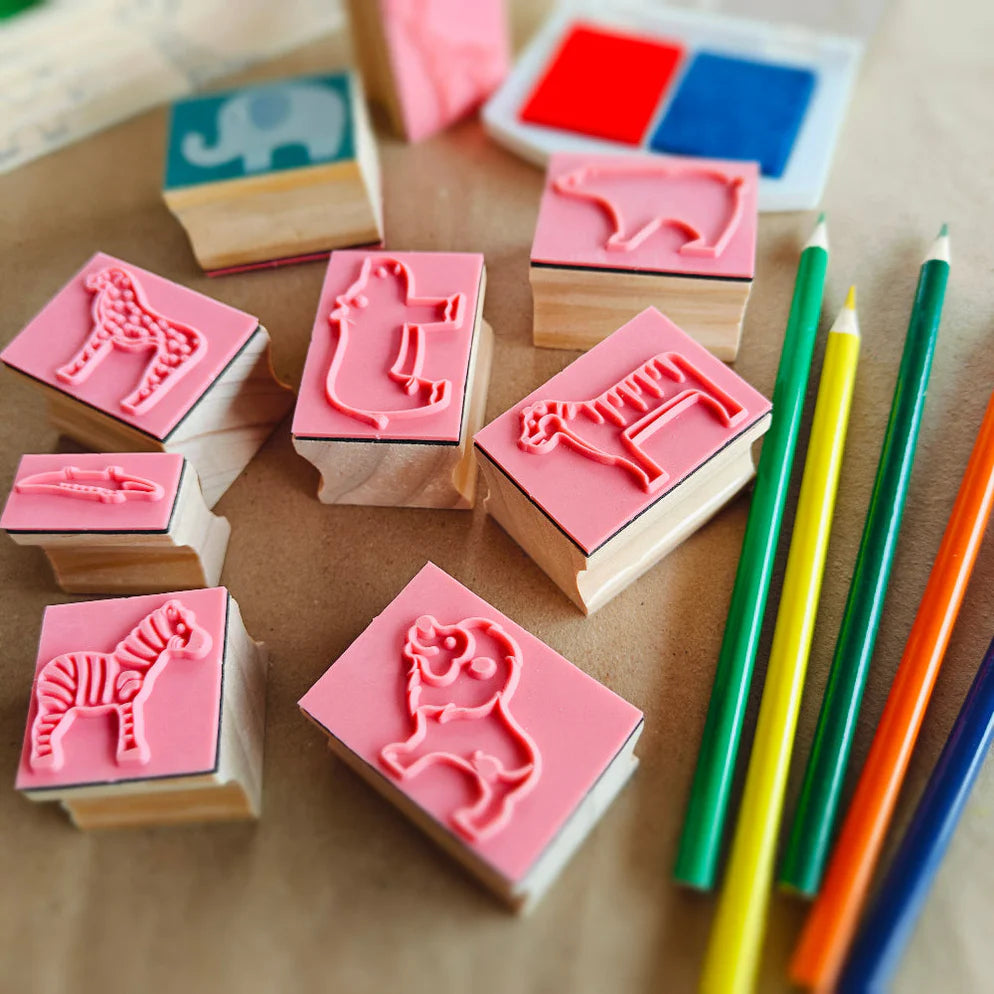Open Ended My First Wooden Stamp Kit - Animal