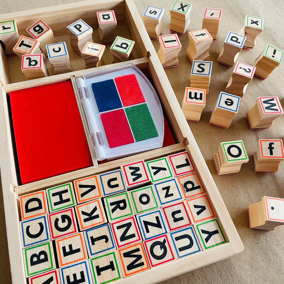 Open Ended My Wooden Stamp Kit - Alphabets