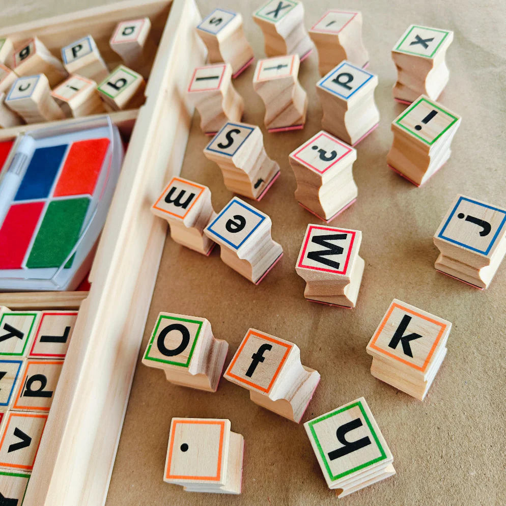 Open Ended My Wooden Stamp Kit - Alphabets