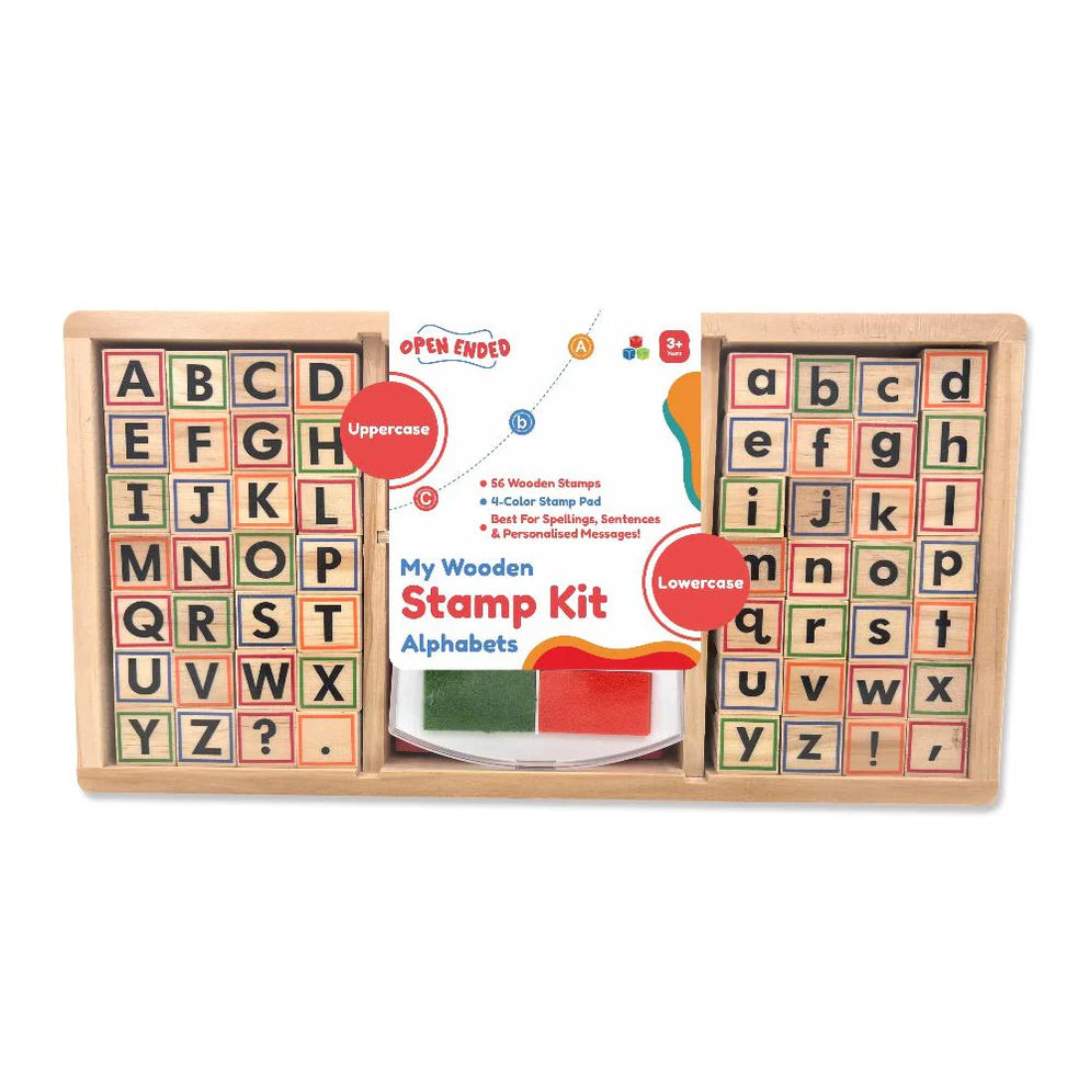 Open Ended My Wooden Stamp Kit - Alphabets