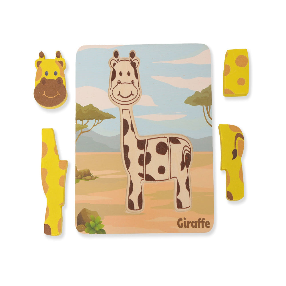 Open Ended Toddler's First 6 In 1 Puzzle - Animals-Puzzles-Open Ended-Toycra