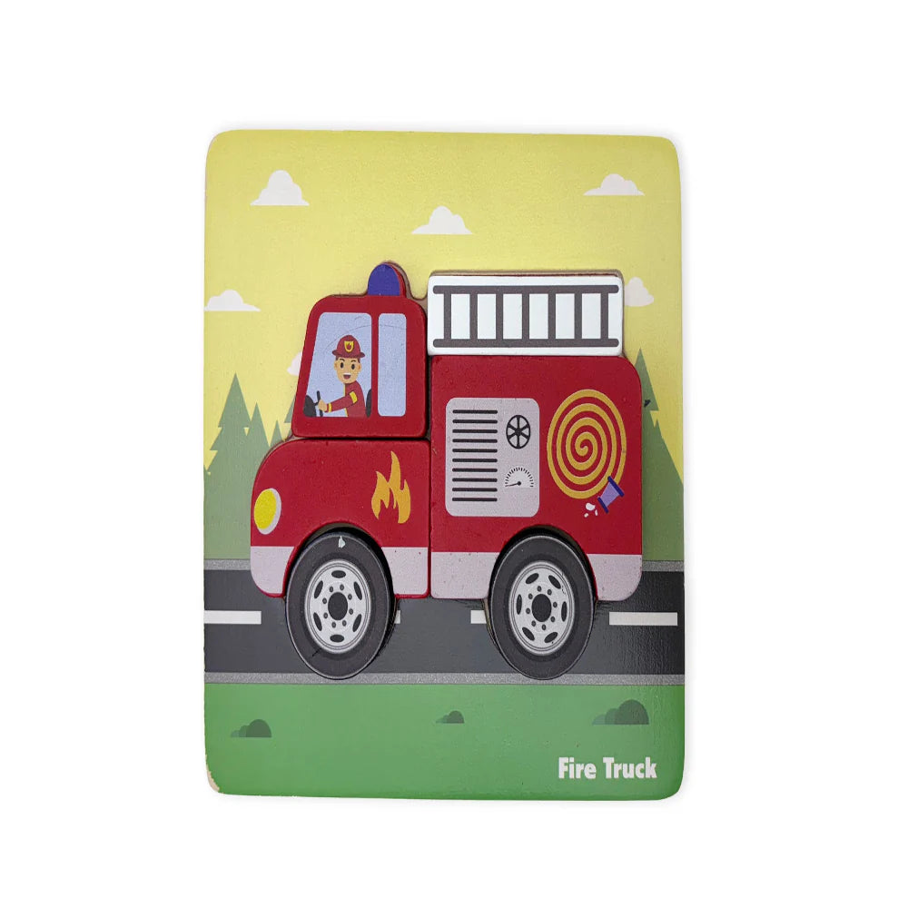 Open Ended Toddler's First 6 In 1 Puzzle -Vehicle (6 puzzles, 32 pcs)