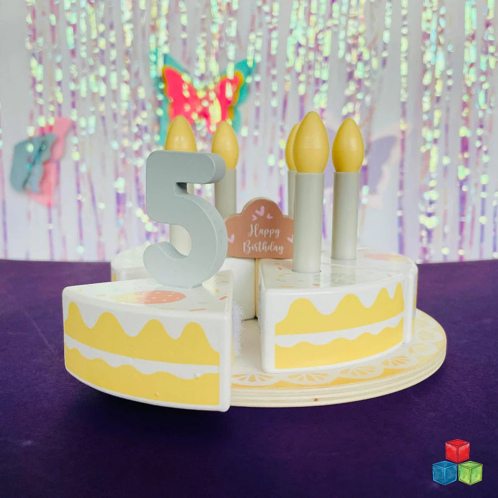Open Ended Wooden Birthday Cake Set -21 Pieces