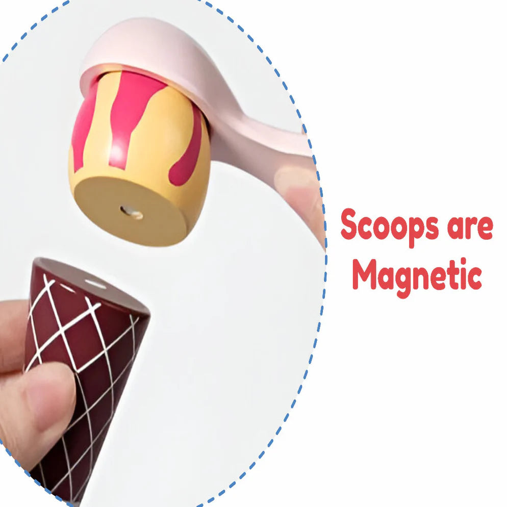 Open Ended Wooden Ice Cream Cart