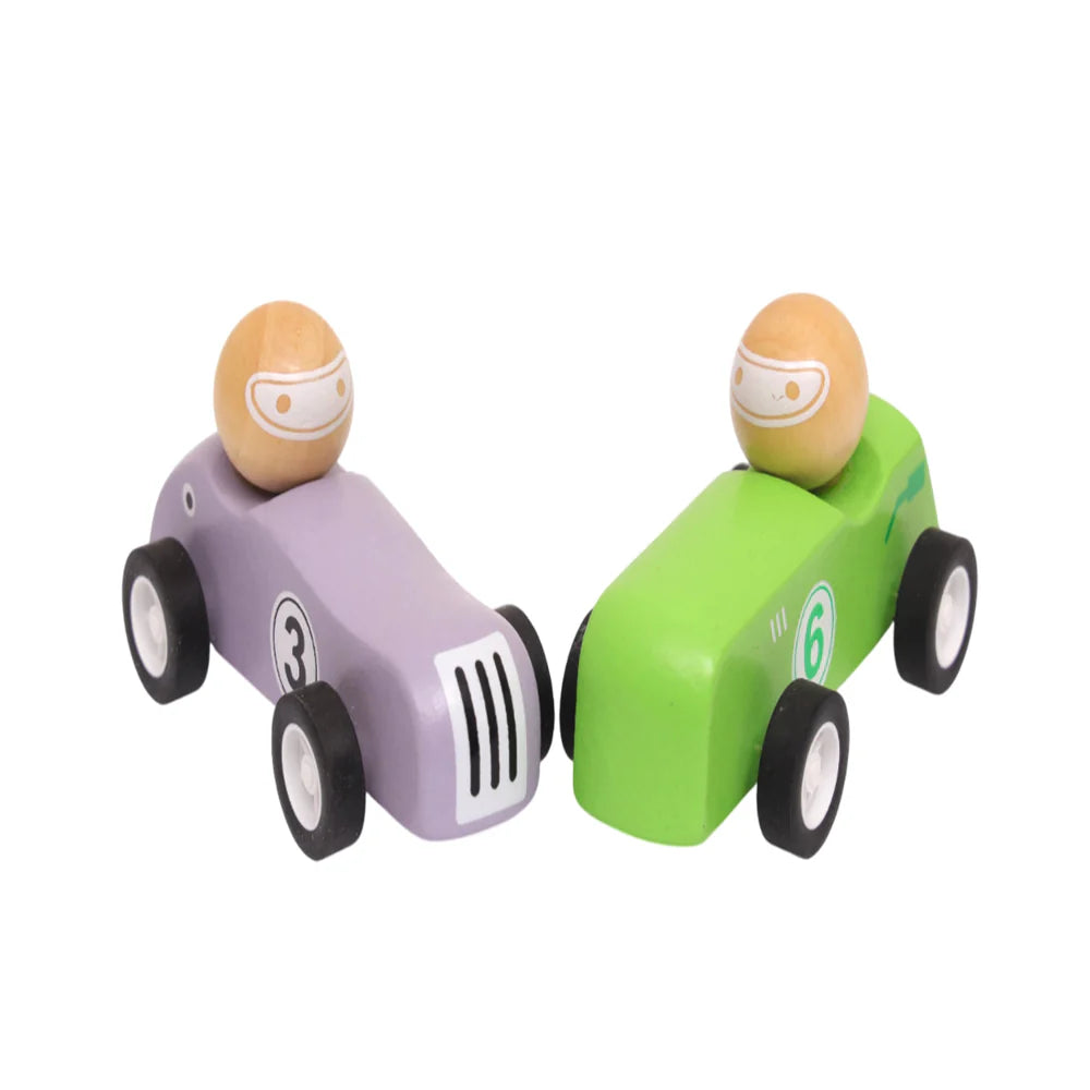 Open Ended Wooden Pull Back Race Car (1 Pc)