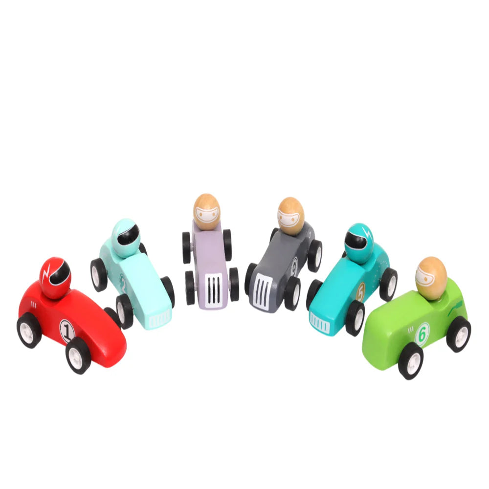 Open Ended Wooden Pull Back Race Car (1 Pc)