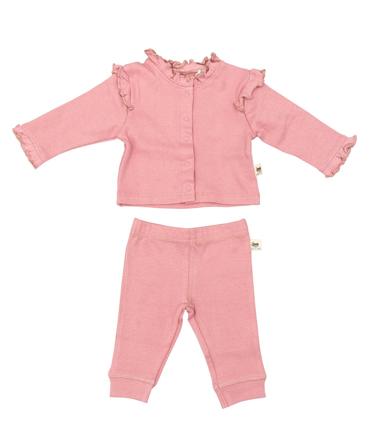 Premium Ruffle Collar Co-ords - Pink