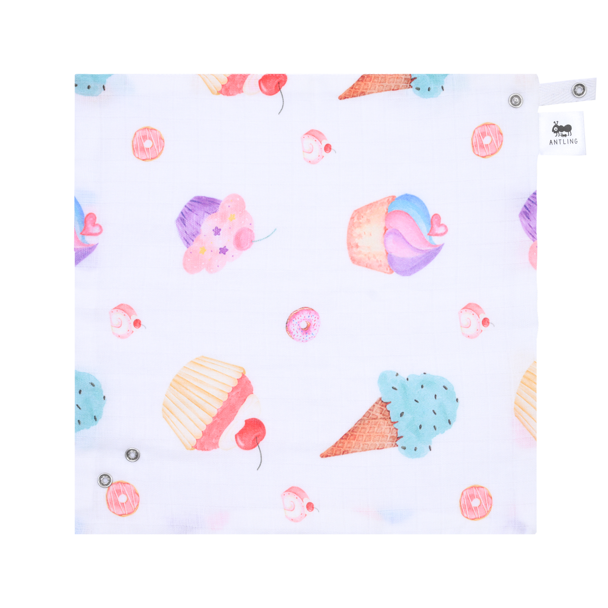 Premium Muslin Bib cum Wash Cloth (2 layers) - Pack of 3 prints