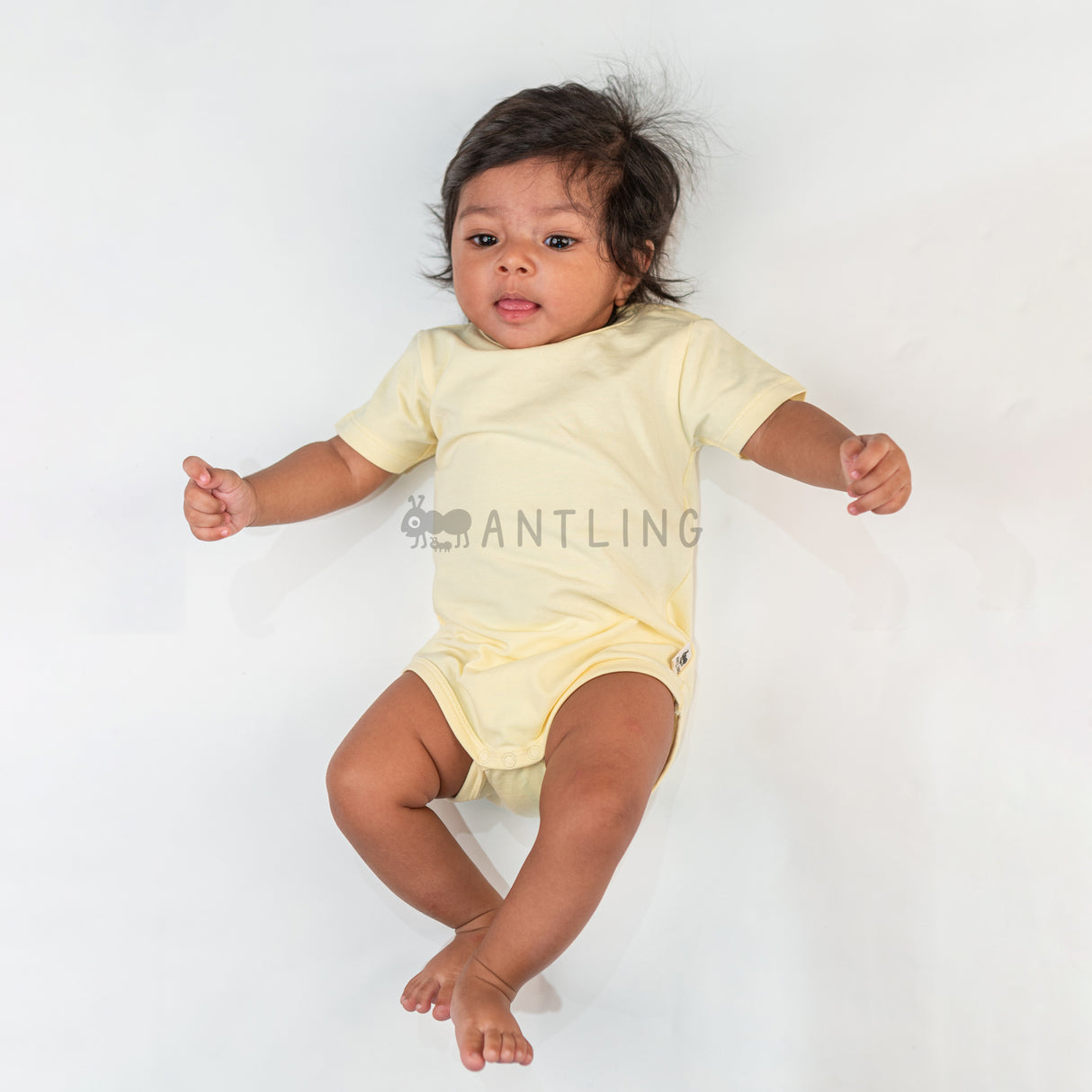 Premium Baby Unisex Cotton Half Sleeve Romper - Buttercup