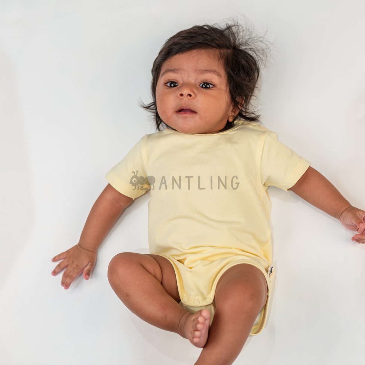 Premium Baby Unisex Cotton Half Sleeve Romper - Buttercup