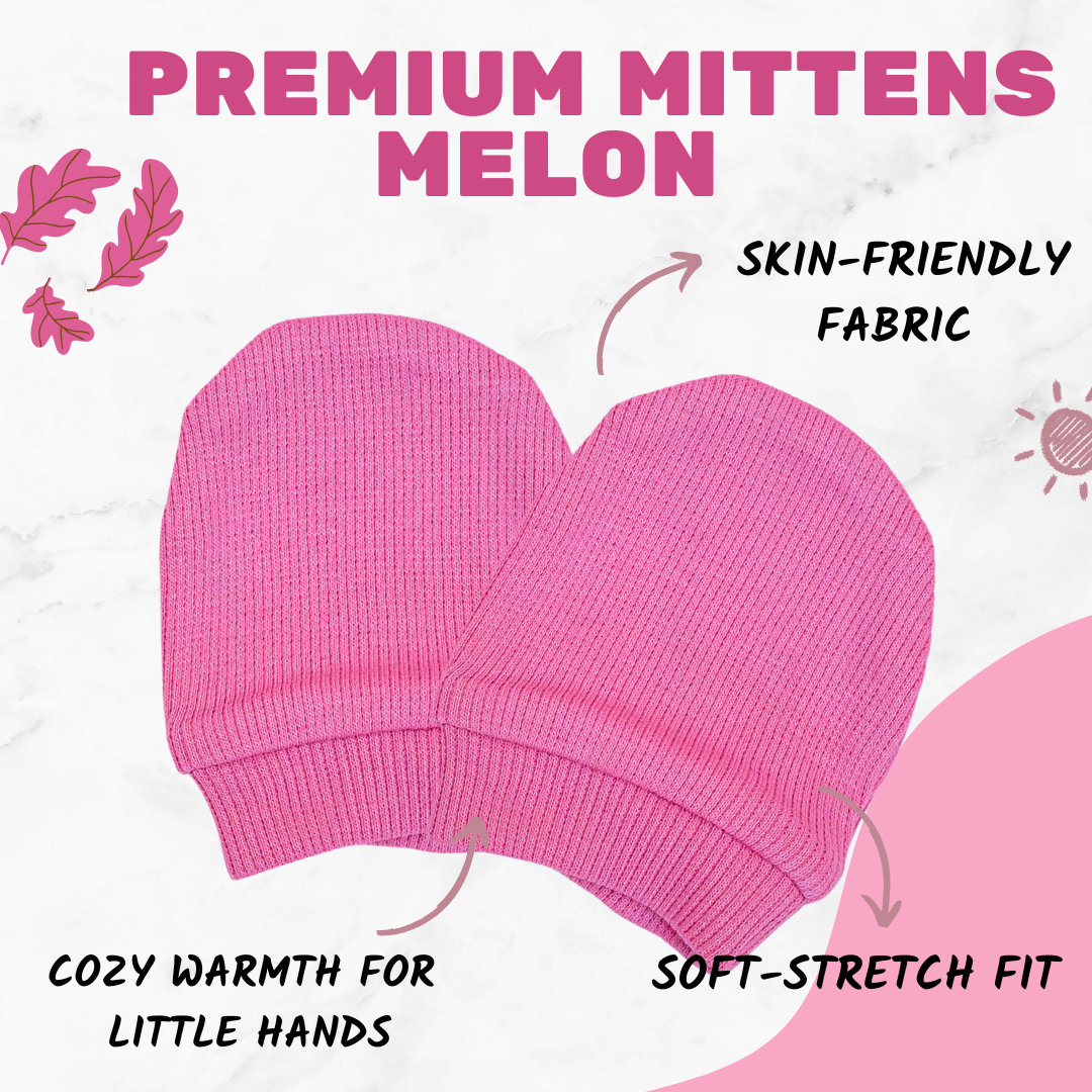 Premium Mittens - Melon
