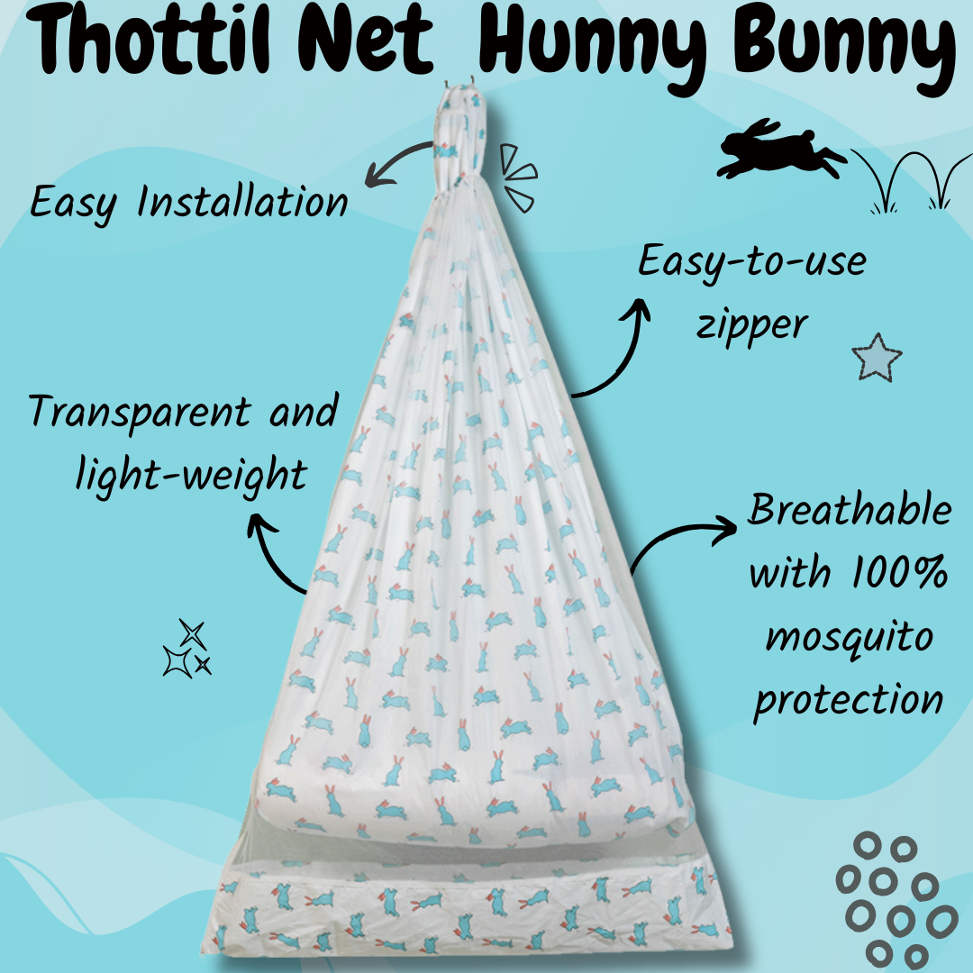 Thottil Mosquito Net - Hunny Bunny