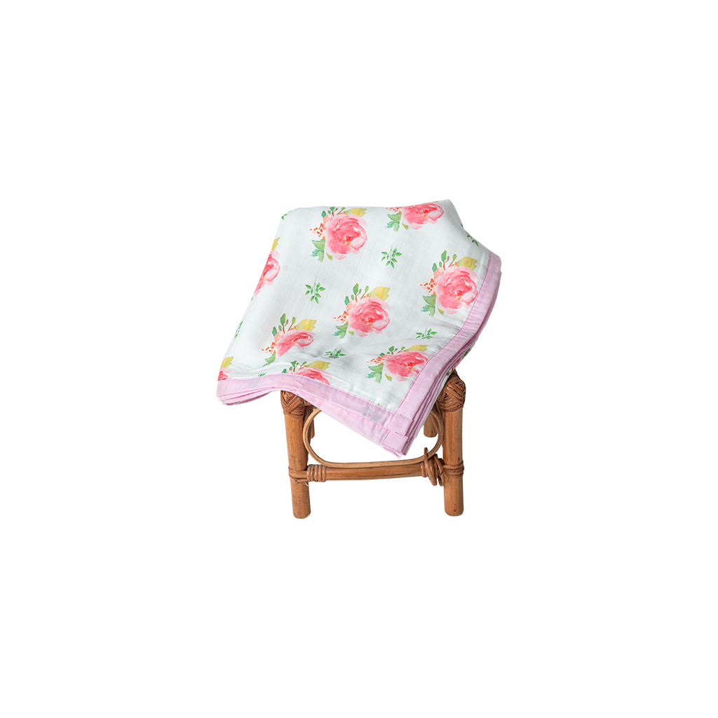 toddler blanket rose garden