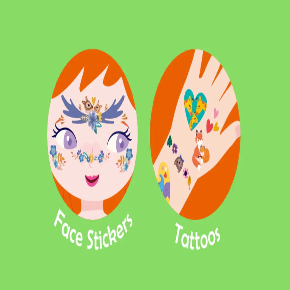 Avenir Face Stickers and Tattoos - Animal