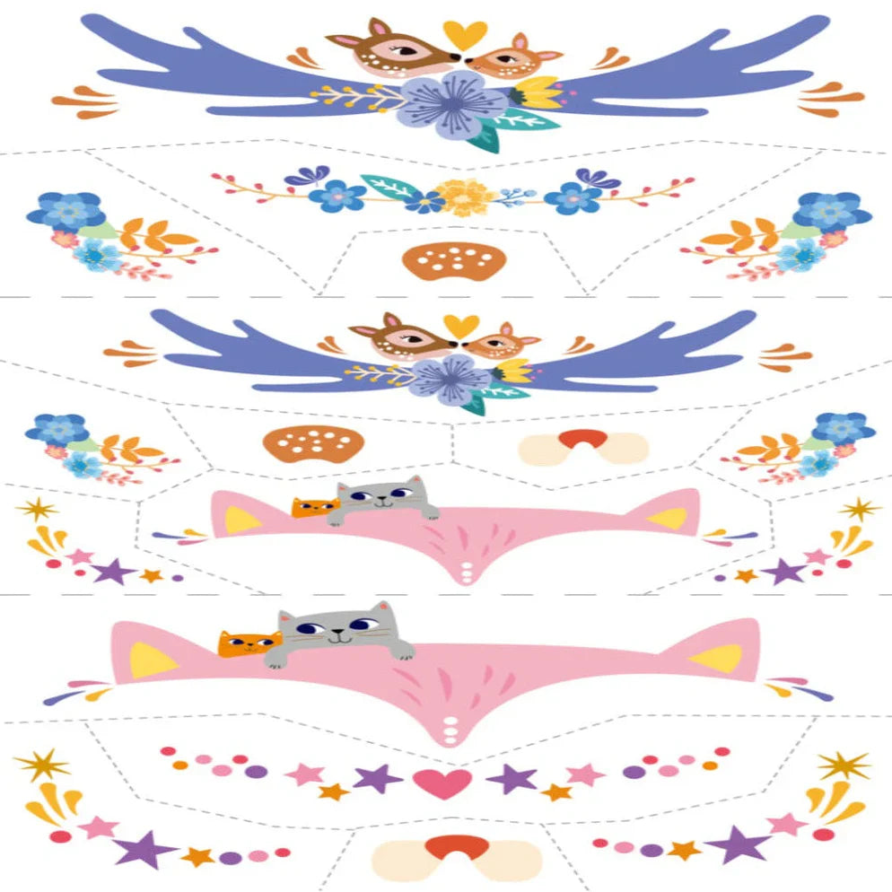 Avenir Face Stickers and Tattoos - Animal