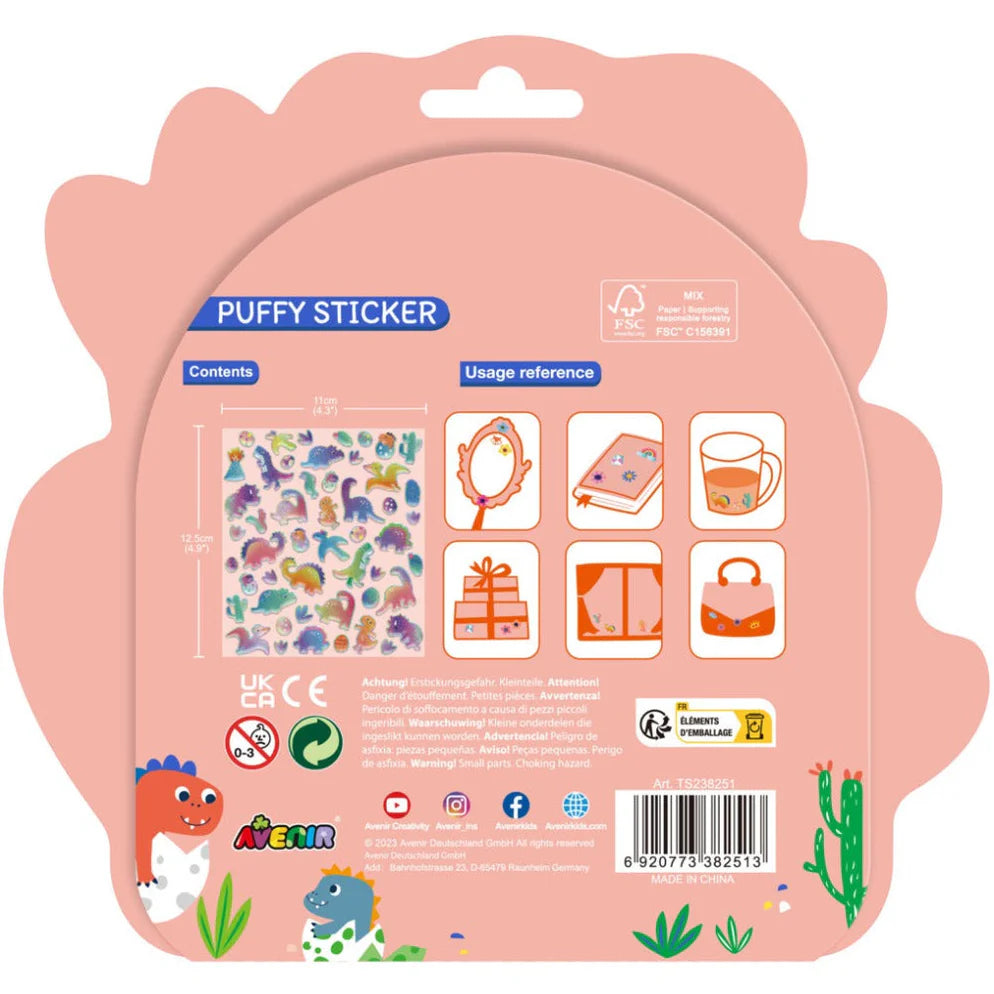 Avenir Puffy Stickers