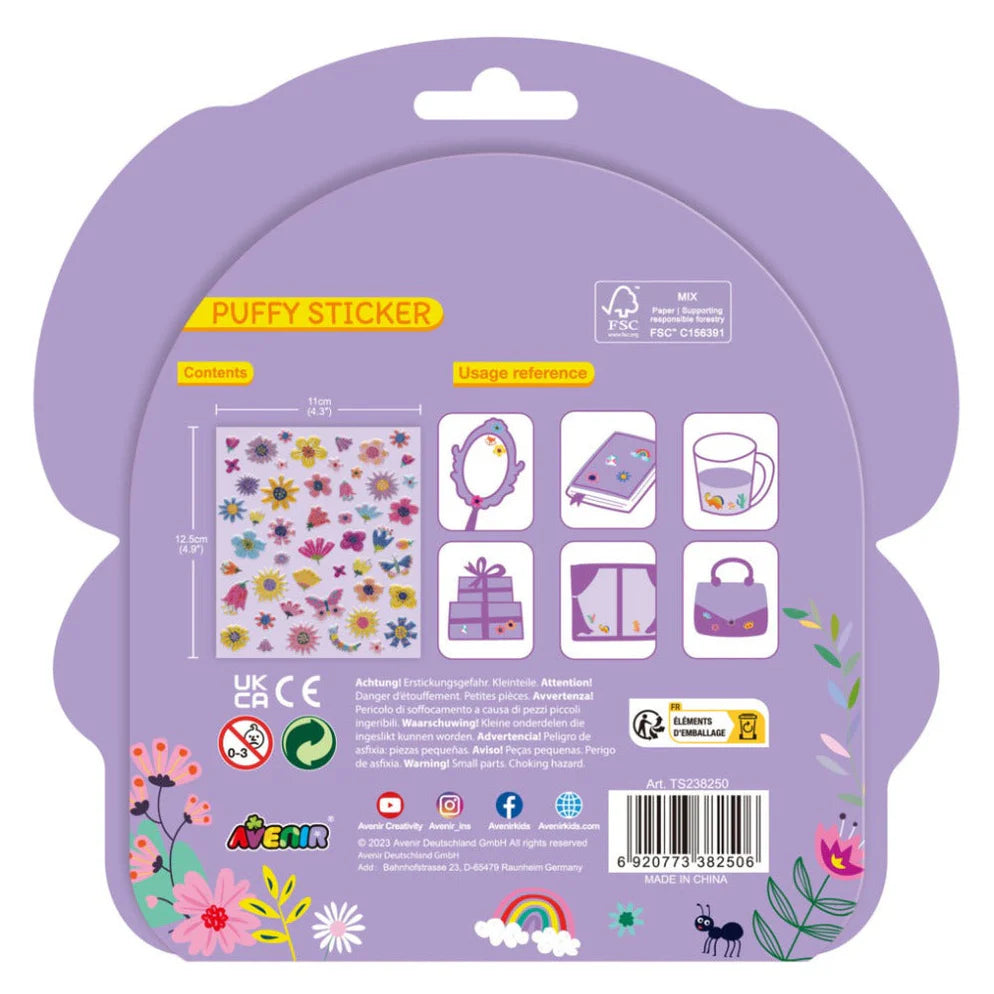 Avenir Puffy Stickers