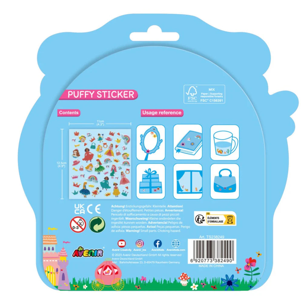 Avenir Puffy Stickers