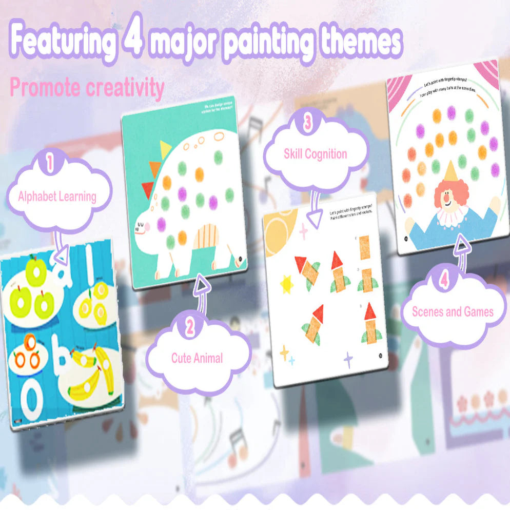 Jar Melo Finger Painting Stamp Fun Book