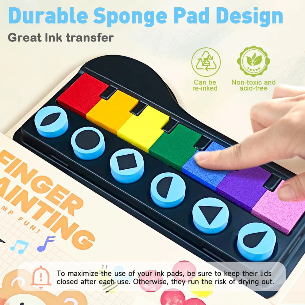 Jar Melo Finger Painting Stamp Fun Book