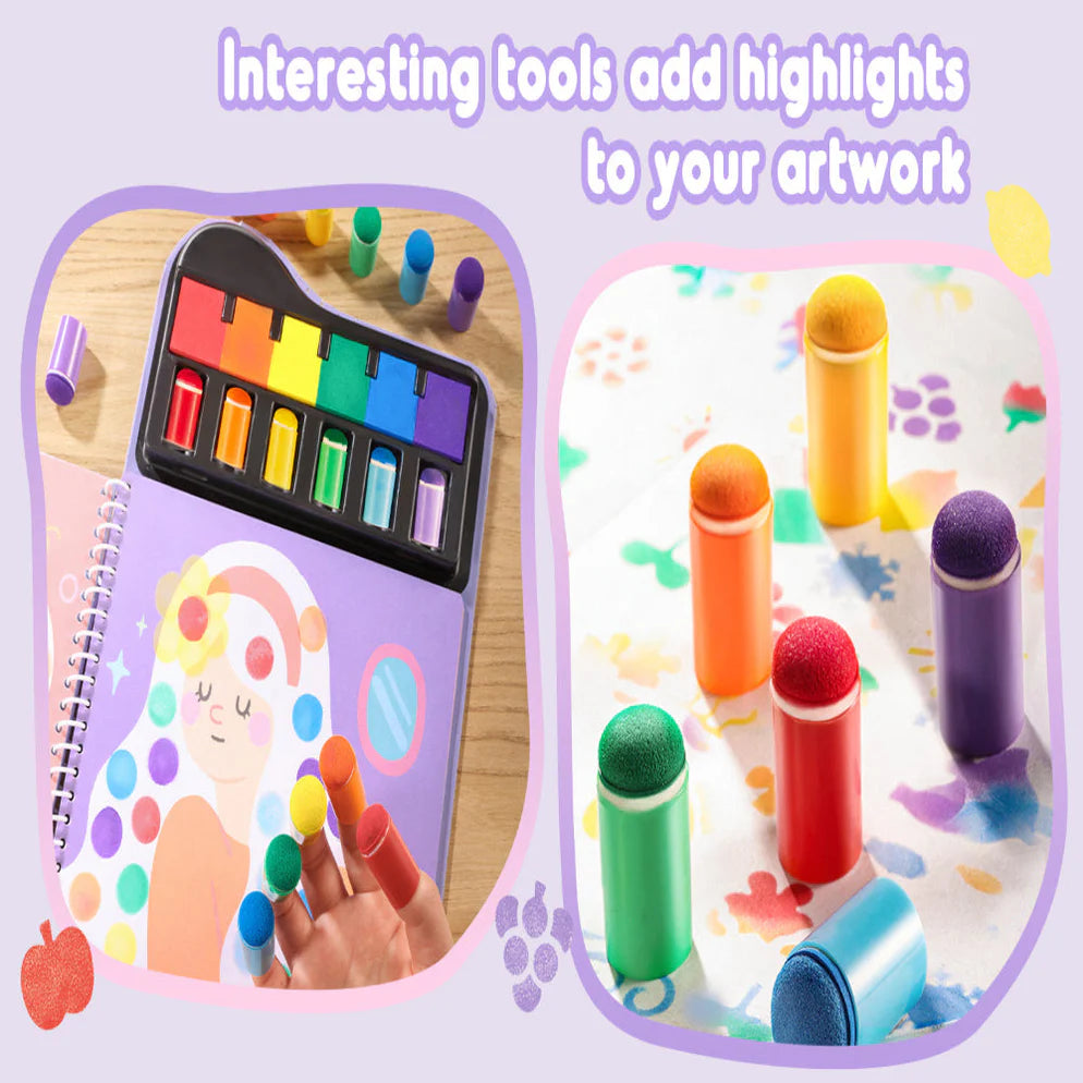 Jar Melo Finger Painting Stamp Fun Book