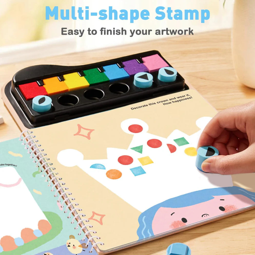 Jar Melo Finger Painting Stamp Fun Book
