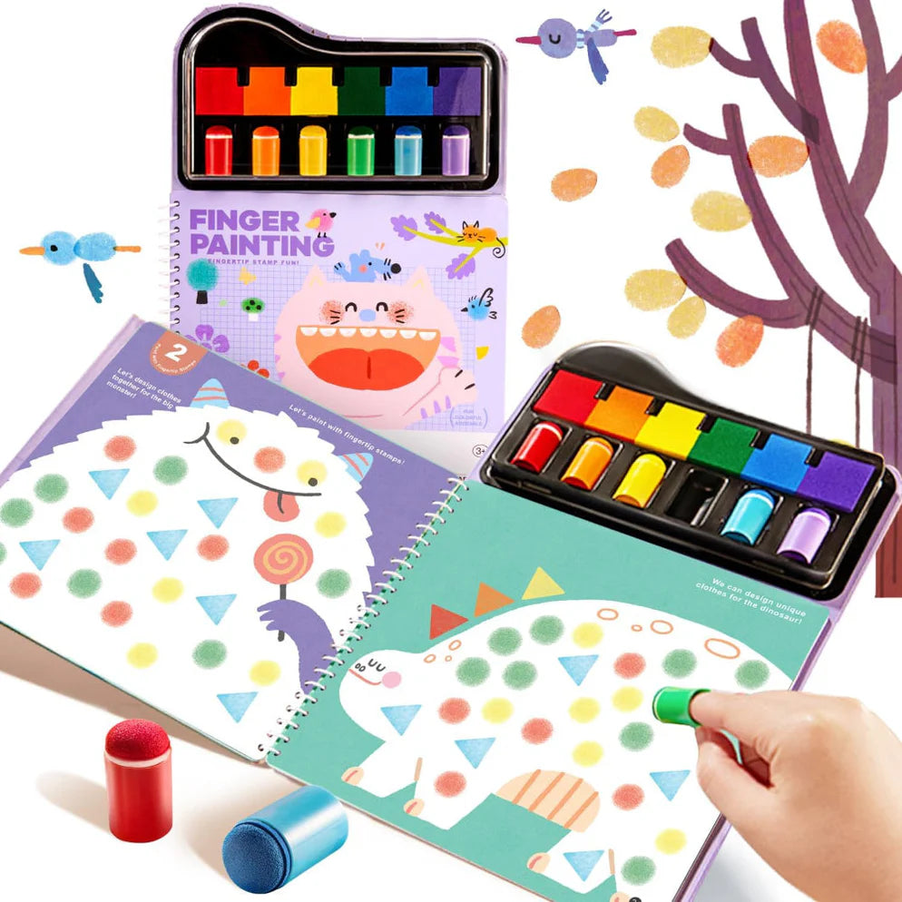 Jar Melo Finger Painting Stamp Fun Book