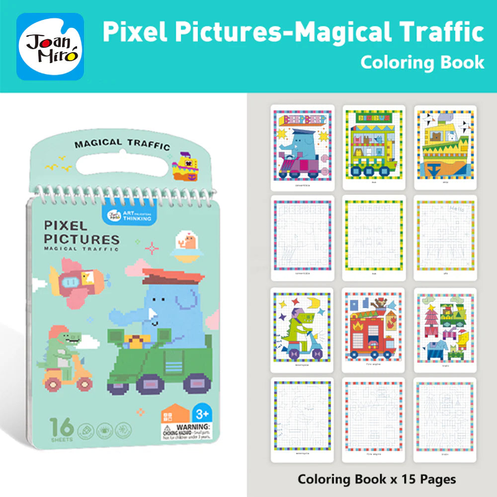 Jar Melo Pixel Pictures Colouring Books