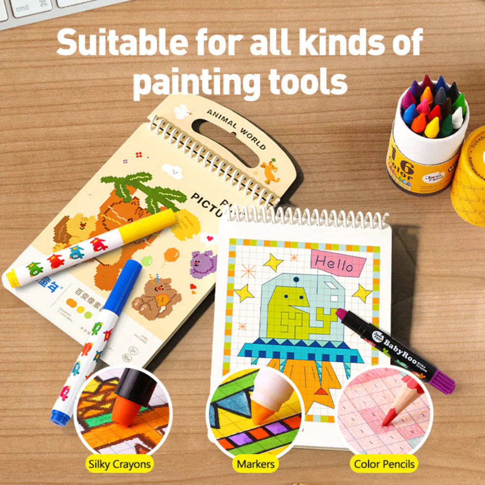 Jar Melo Pixel Pictures Colouring Books