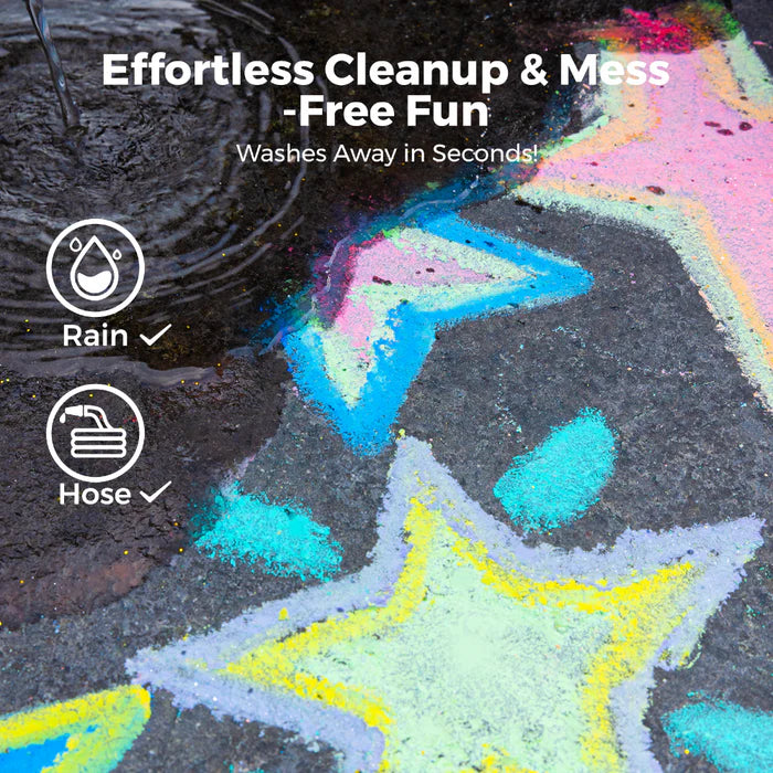 Jar Melo Rainbow Wow Sidewalk Chalk-36 Colors