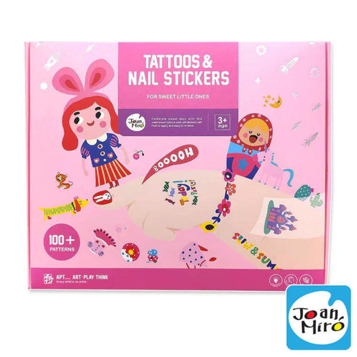 Jar Melo Tattoos & Nail Stickers For Sweet Little Ones - Pink