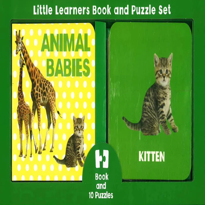 Little Learners Book And Puzzle Set - Board Book
