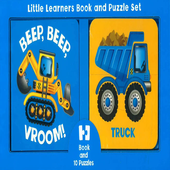 Little Learners Book And Puzzle Set - Board Book
