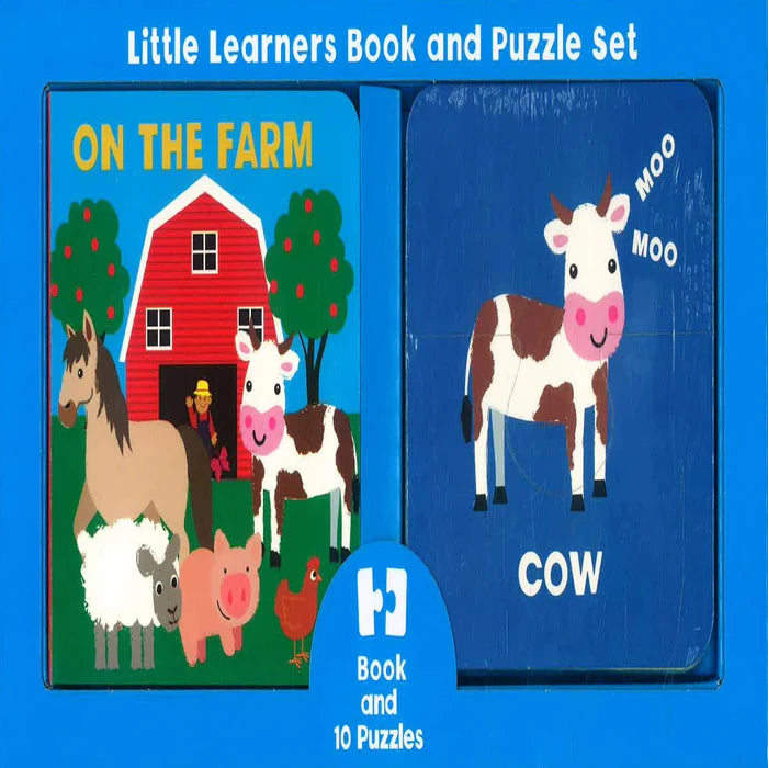 Little Learners Book And Puzzle Set - Board Book