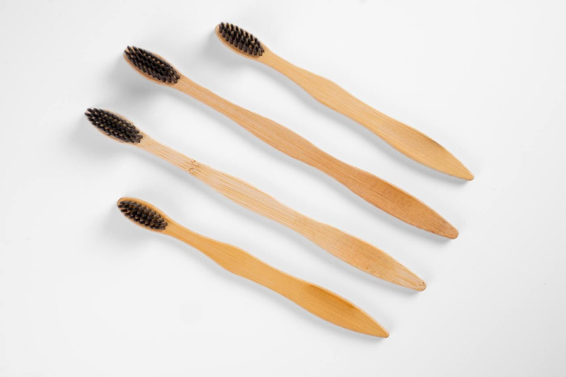 Bamboo Toothbrushes for Mom and Kids - Set of 2