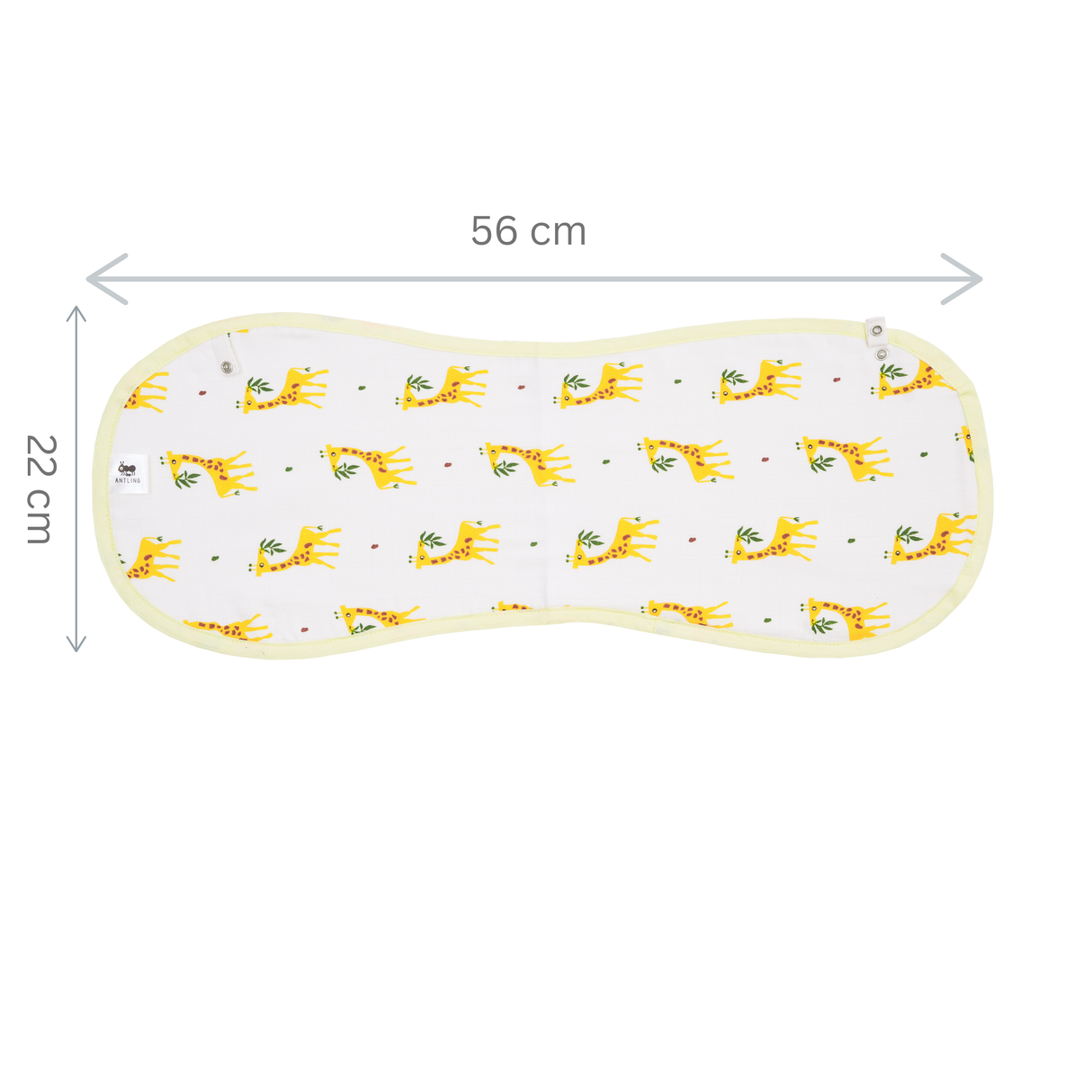 Muslin Burp Cloth - Yellow Giffy