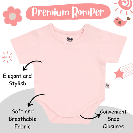 Premium Baby Unisex Cotton Half Sleeve Romper - Sugarkiss