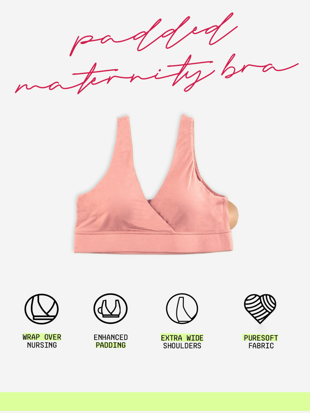 Padded Maternity Bra - Solid Colors