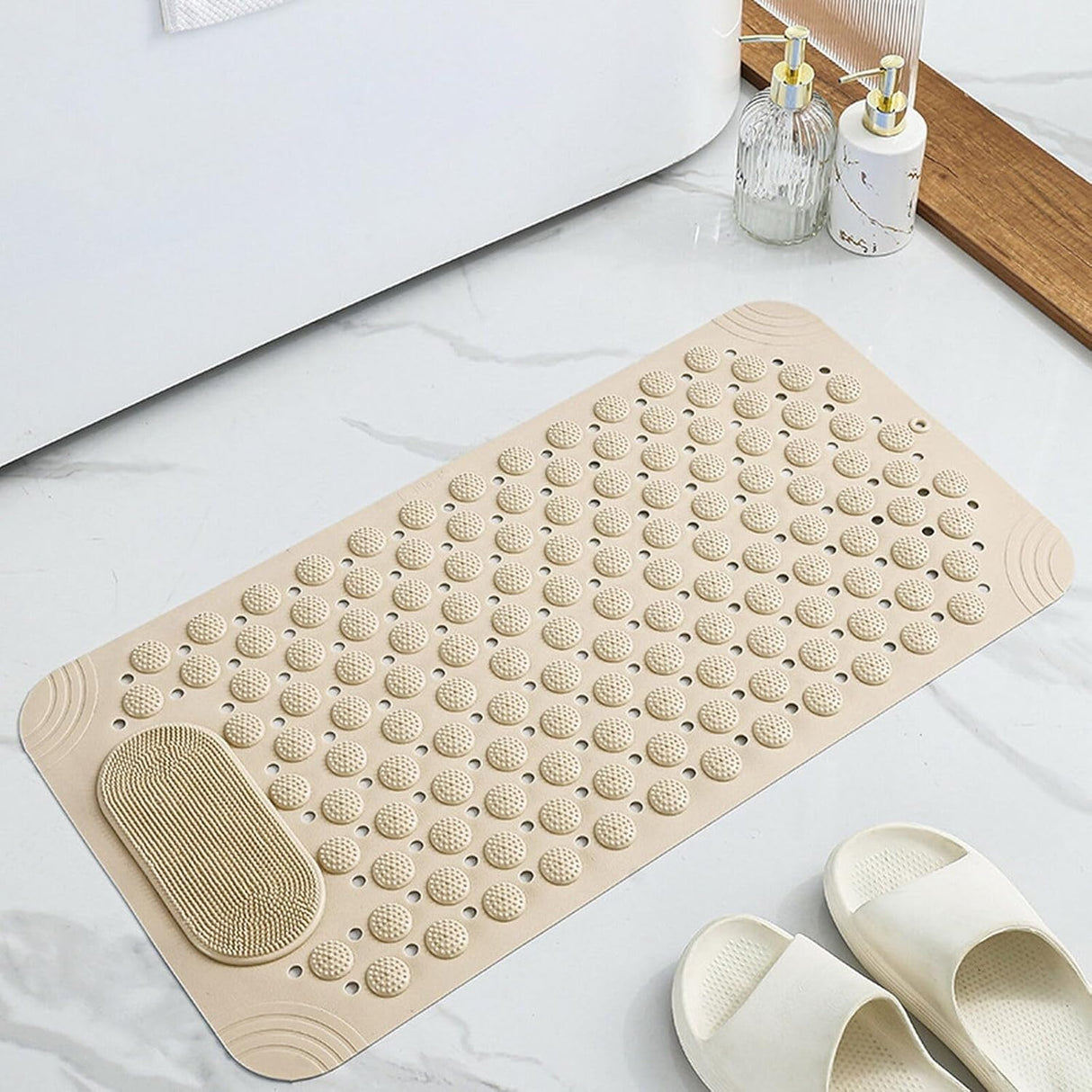 Anti Slip Bathroom Mat for Pregnant Moms and Kids | Rectangle