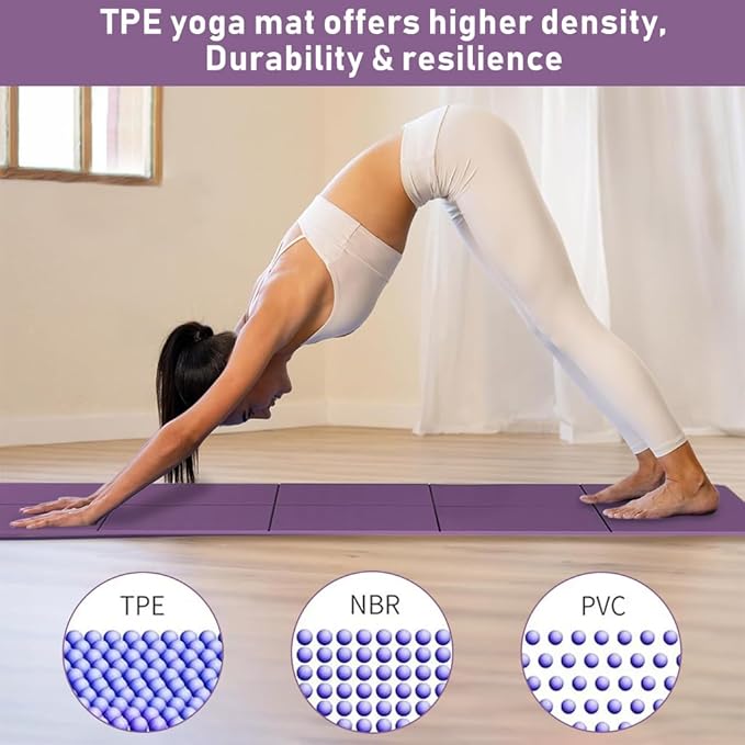 Foldable Yoga Mat with Carrying Bag