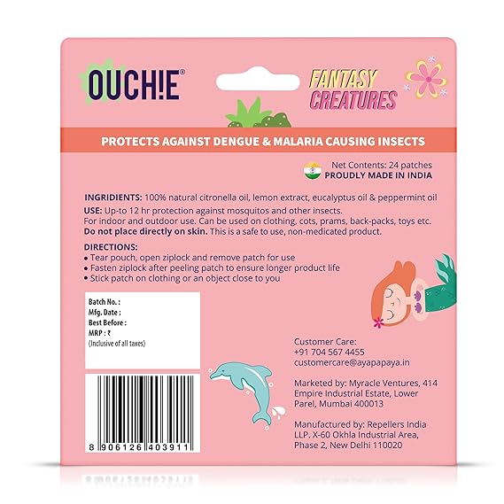 Ouchie Mosquito Repellent Patches