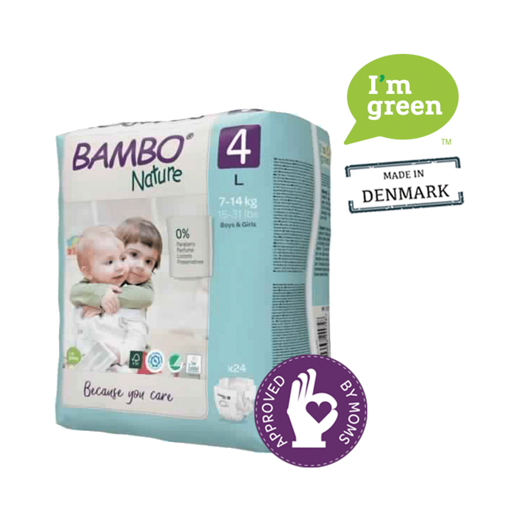 Eco-labeled Tape Diaper with Wetness Indicator - L