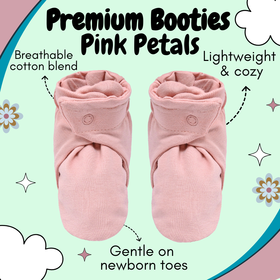 Premium Booties - Pink Petals