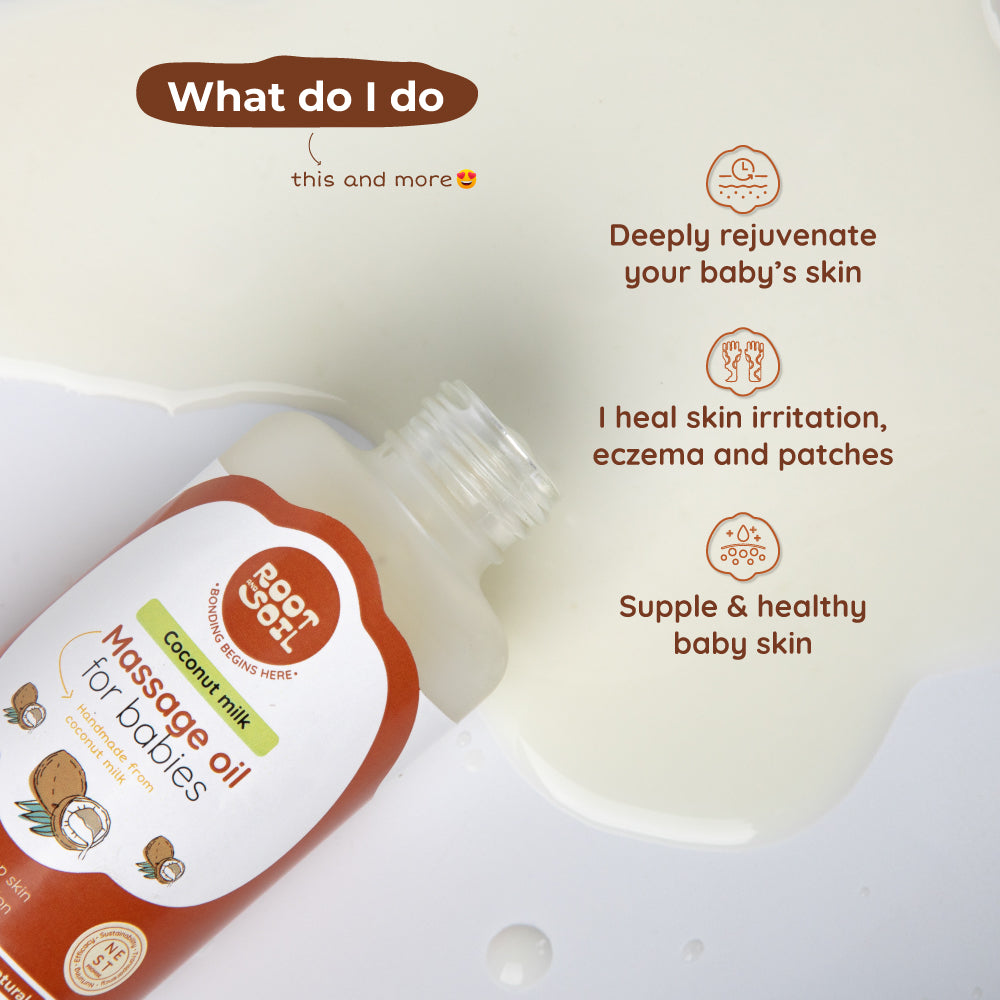 Coconut Milk Massage Oil for Babies - 100mL