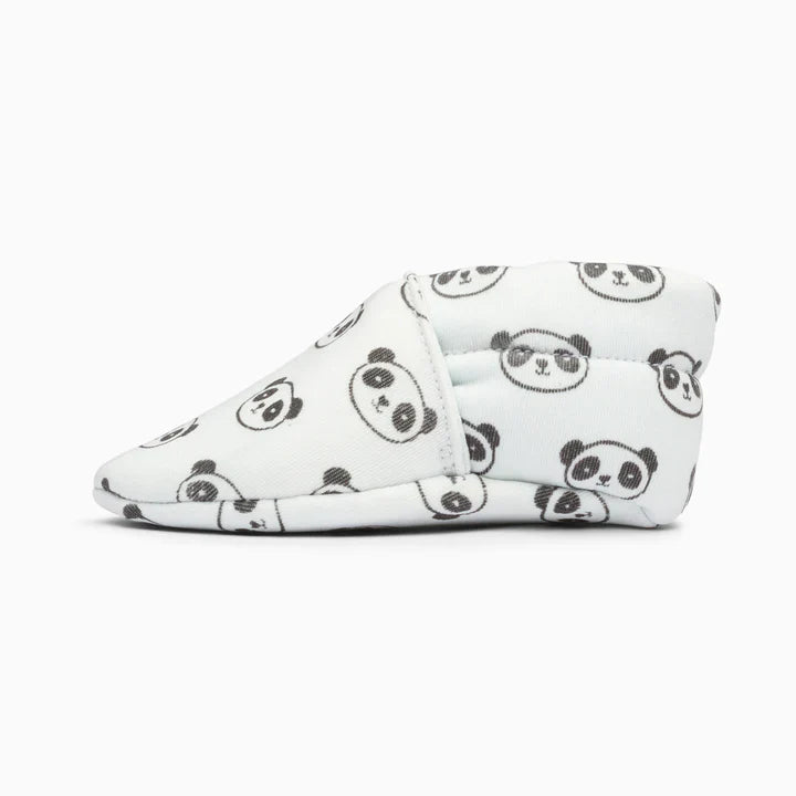 Panda Cotton Baby Shoe - Blue And Black